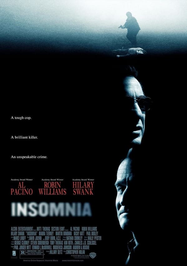 Filmography curation of Christopher Nolan's Insomnia, film poster