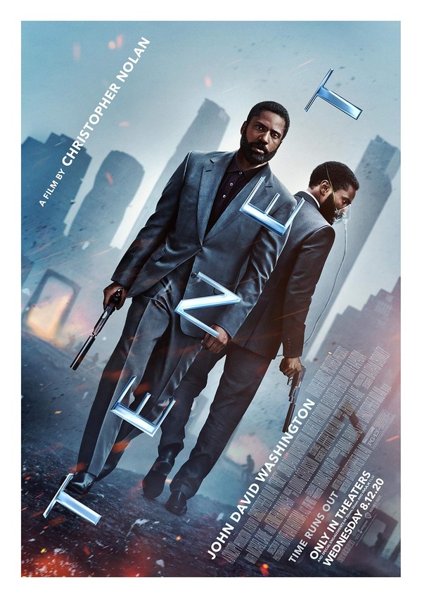 Structural analysis of Tenet, film poster