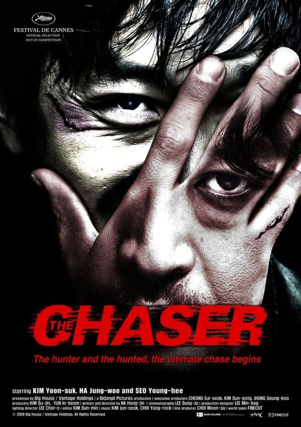 Filmography curation of Na Hong-jin's The Chaser, film poster