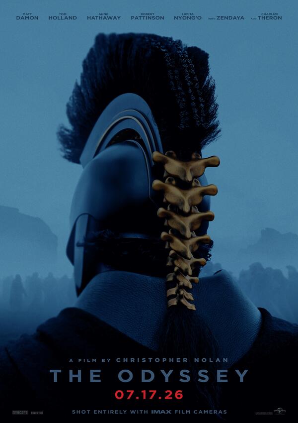 Preview of Christopher Nolan's Odyssey, upcoming film poster